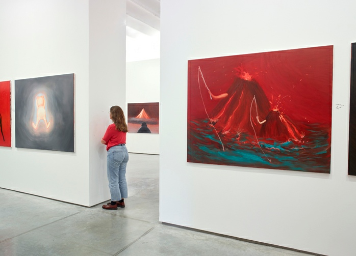 Nedko Solakov, Paintings with No Texts and Stories on Walls. Vue d’exposition à La Panacée-MoCo, 2018. Photo © Marc Domage