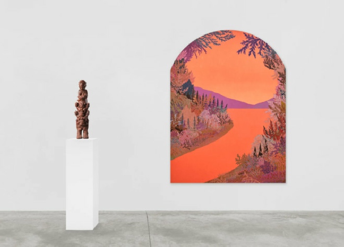 Seyni Awa Camara, John McAllister, Sculpting Earth, Painting Sensations, 2023. Galerie Almine Rech — Photographie : DR 